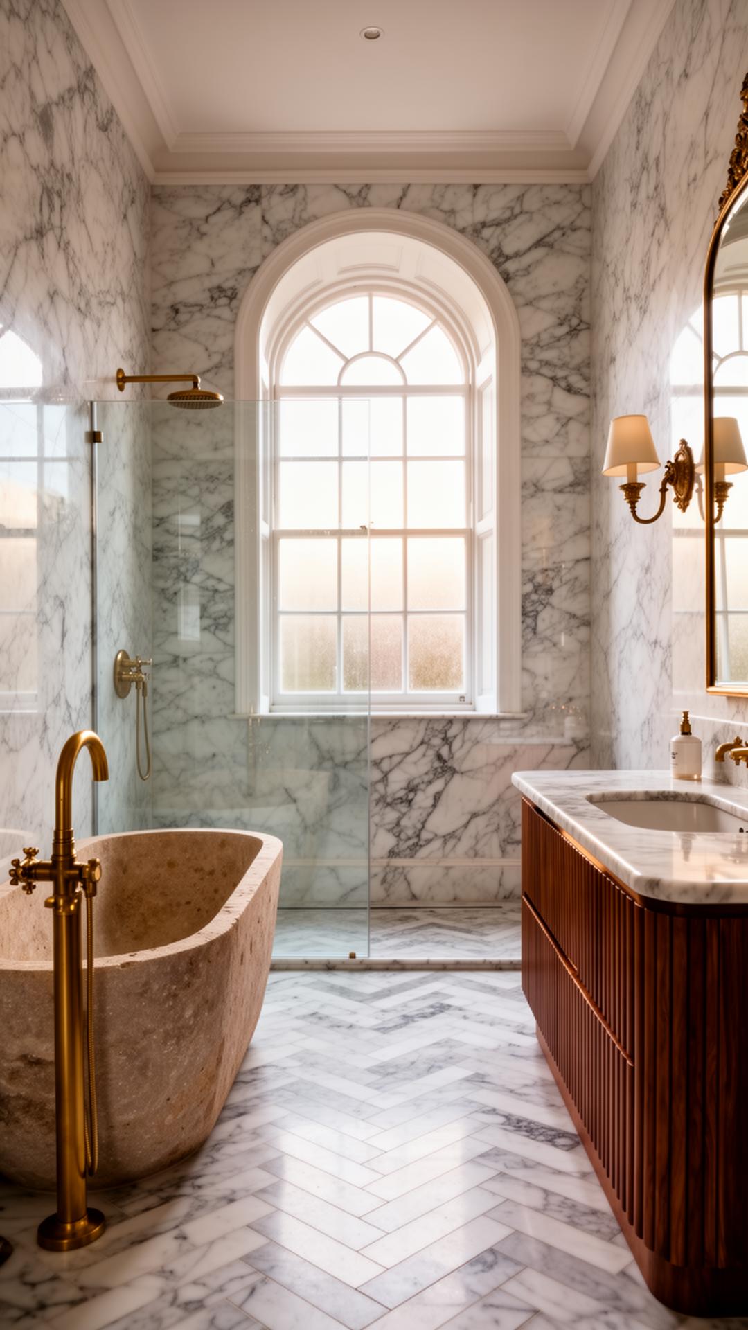 Marble & Brass Sanctuary — Bathroom Renovation in Sandymount, Dublin 4 by RSM Construction