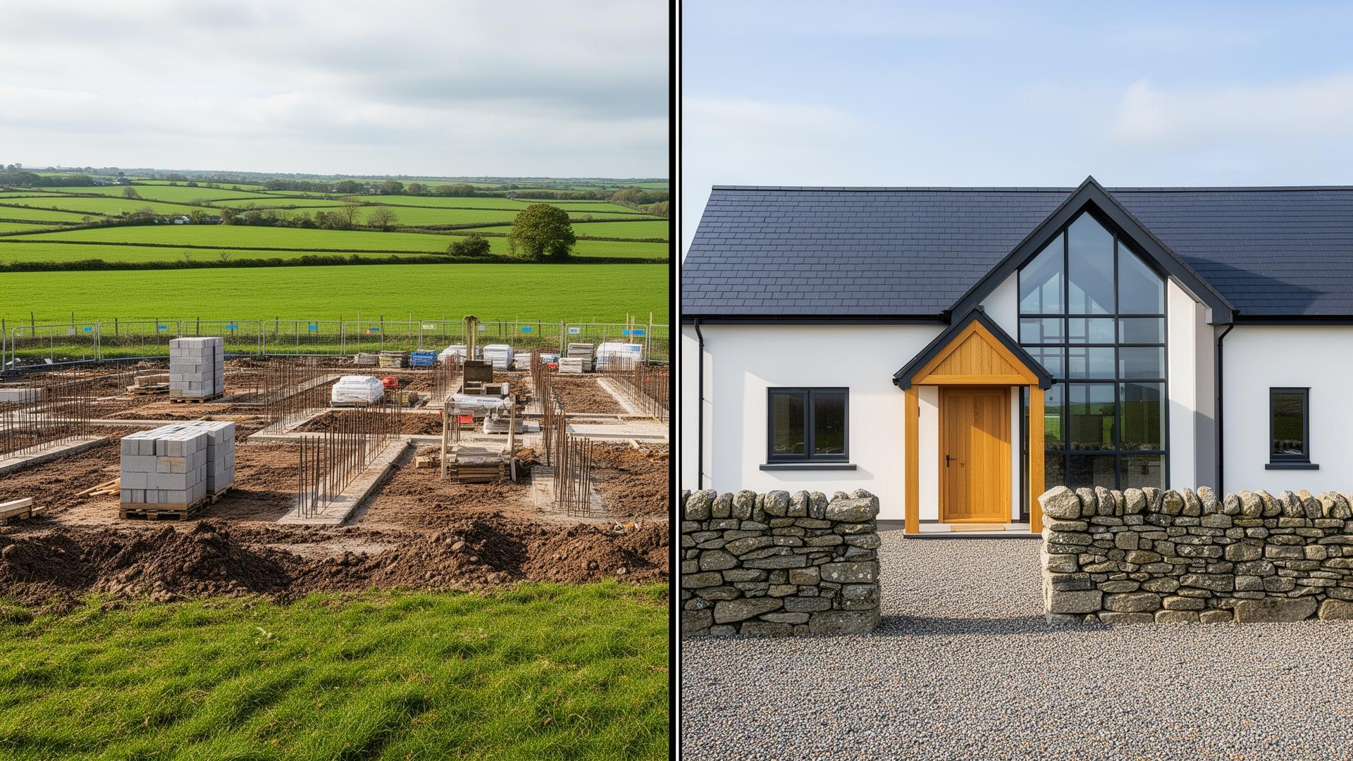 New house build Dublin before and after — North County Dublin self-build by RSM Construction