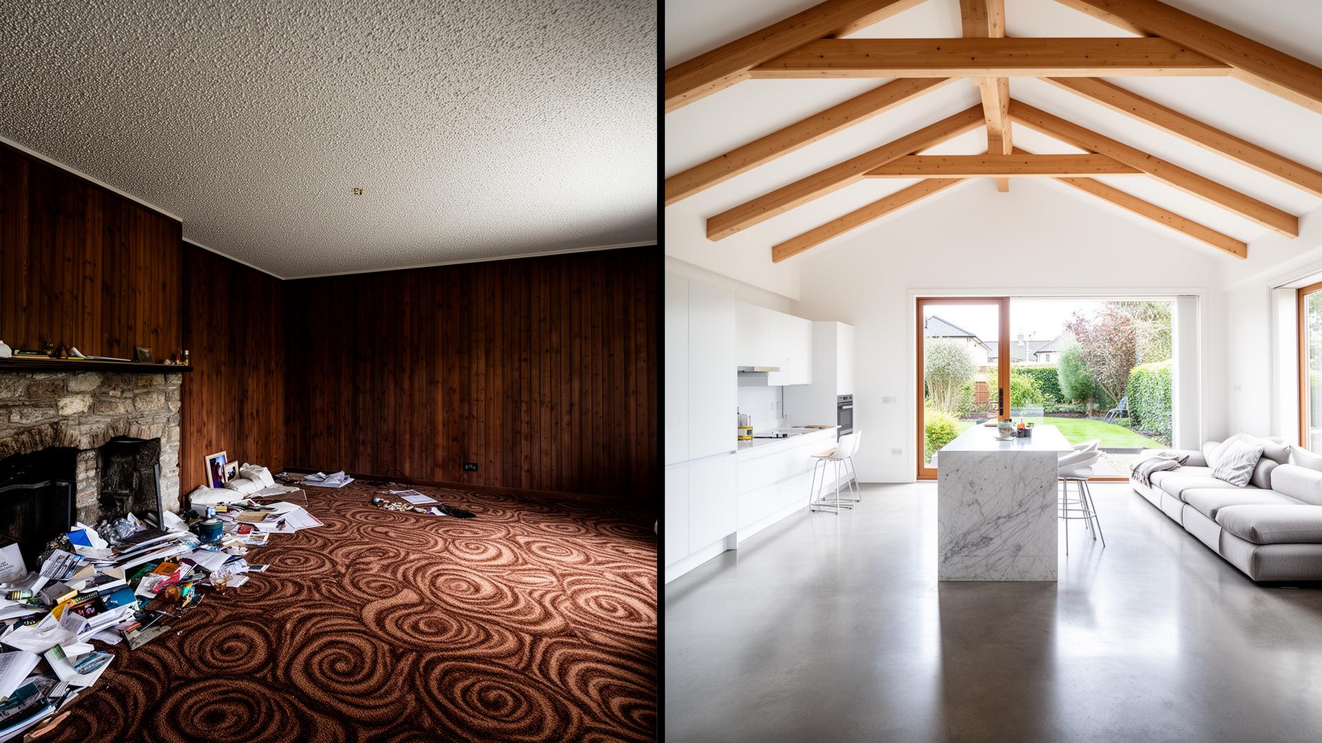Complete house renovation Dublin before and after — Foxrock bungalow by RSM Construction