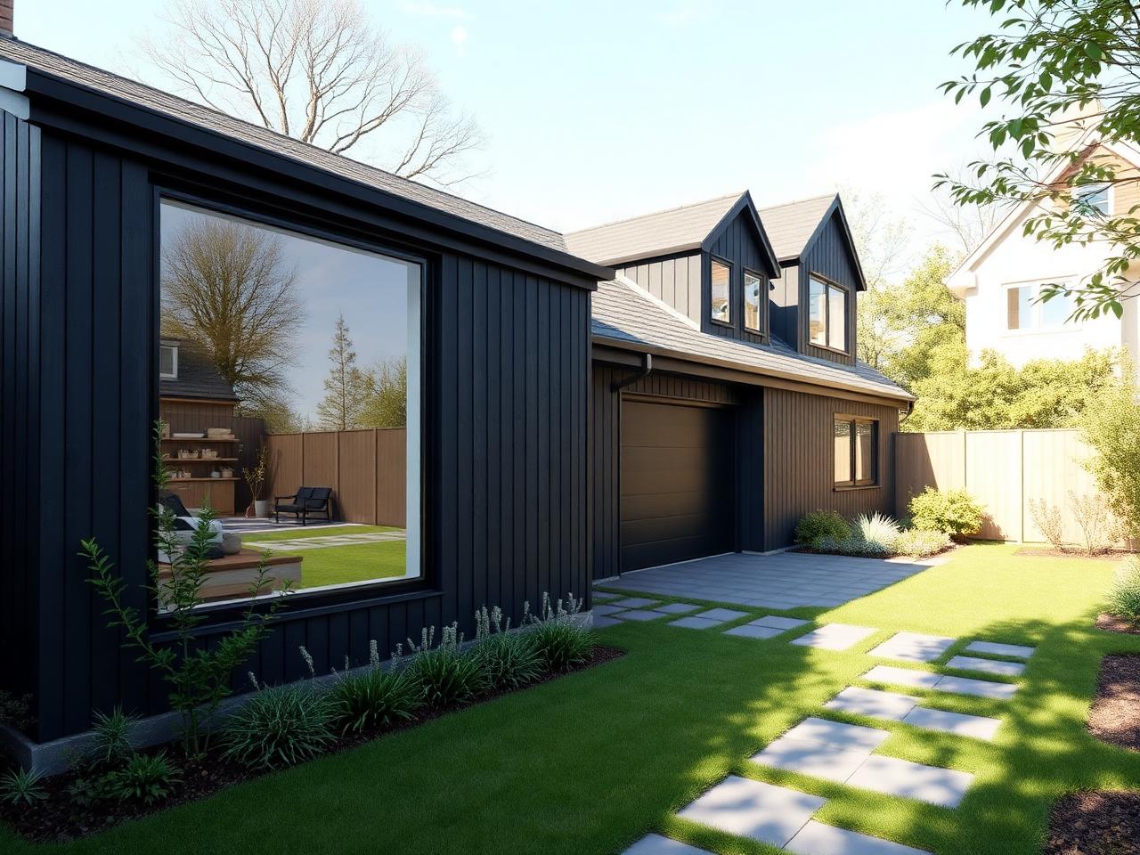 New garage and home office outbuilding built by Dublin builders RSM Construction
