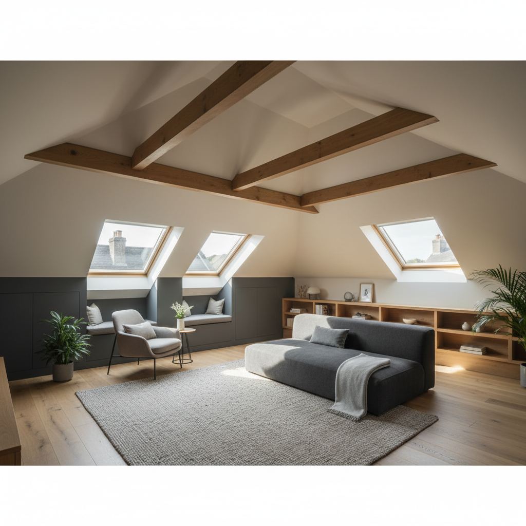 Attic Conversion in Ballsbridge — luxury renovation by Dublin's premium construction company