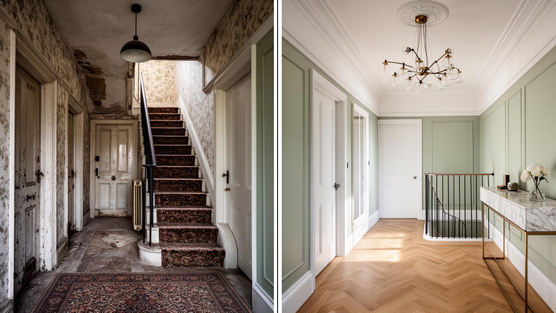 Complete house renovation Dublin before and after by RSM Construction