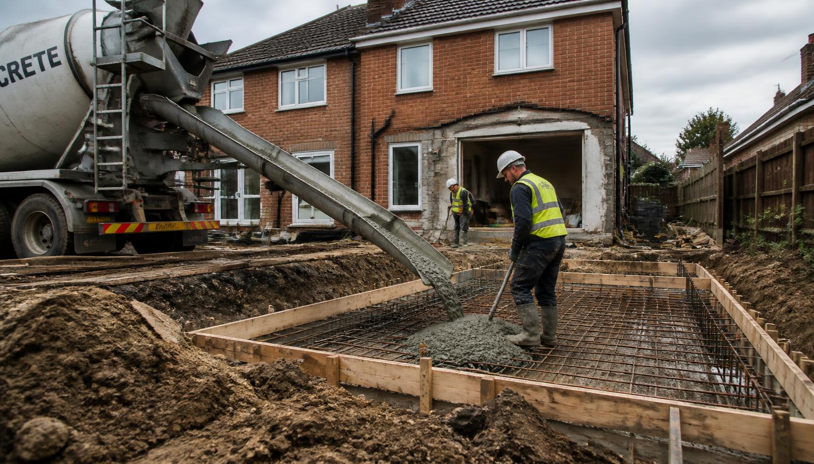 Concrete Foundations for House Extensions in Dublin: Types, Building Regulations & What to Expect